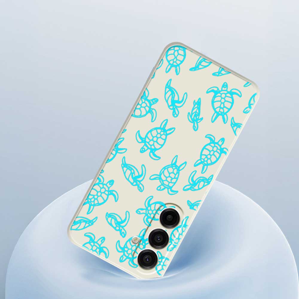 For Samsung Galaxy A17 5G Case Tortoise Pattern Printing Straight Edge TPU Phone Back Cover