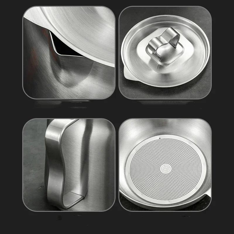 Кухонный горшок-фильтр для масла из нержавеющей стали 304 с поддоном, большой емкости, бак для смальца, сито для остатков, сепаратор жира, для приготовления пищи