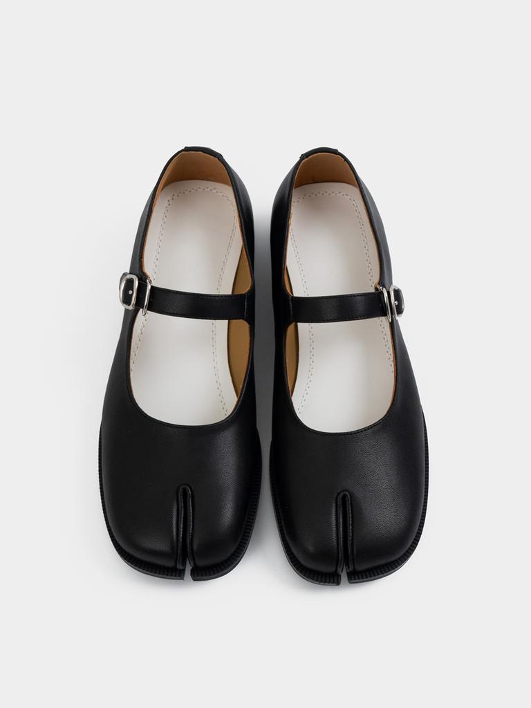 Элегантные женские туфли Мэри Джейн на плоской подошве с пряжкой, удобные кожаные офисные туфли для повседневной носки