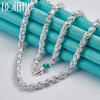 Classic Geometric Chain Necklace 50/60cm Gift 925 Sterling Silver Fashion Jewelry