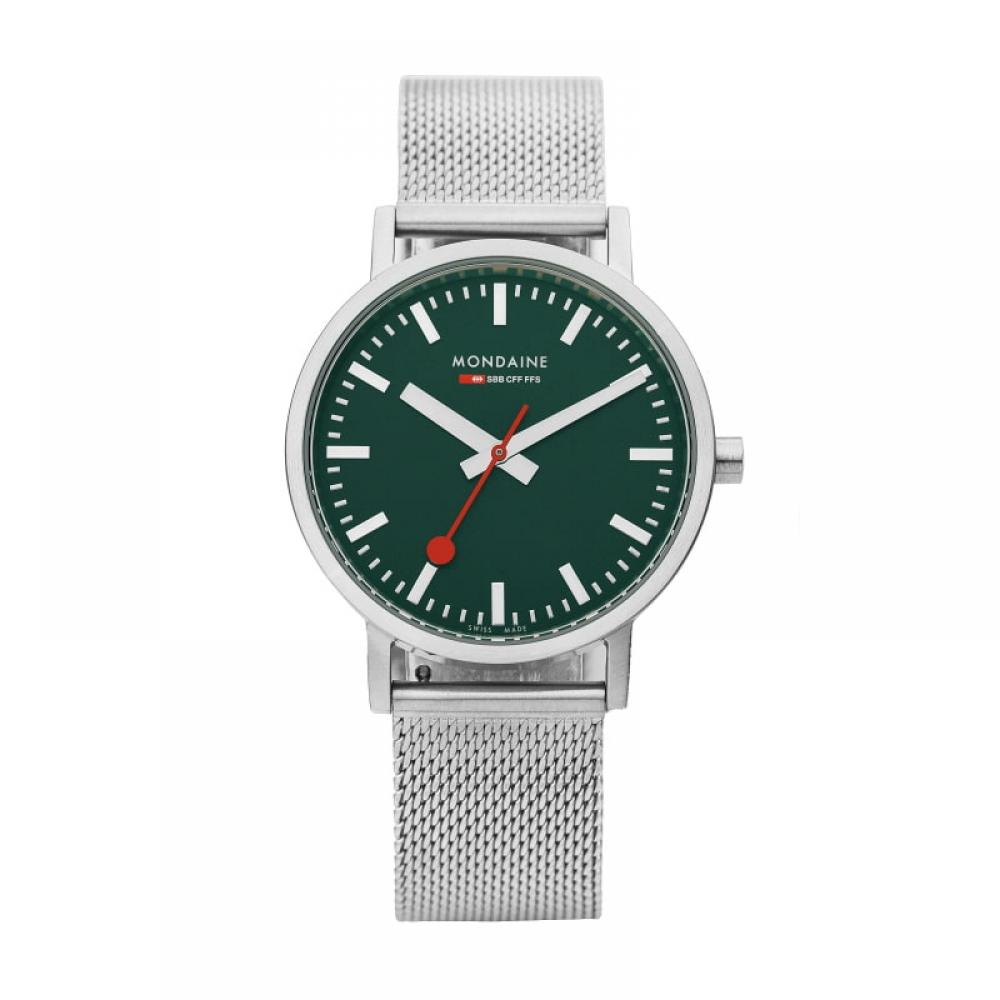Mondaine A660.30314.60sbj Классические лесные зеленые часы Public Metal