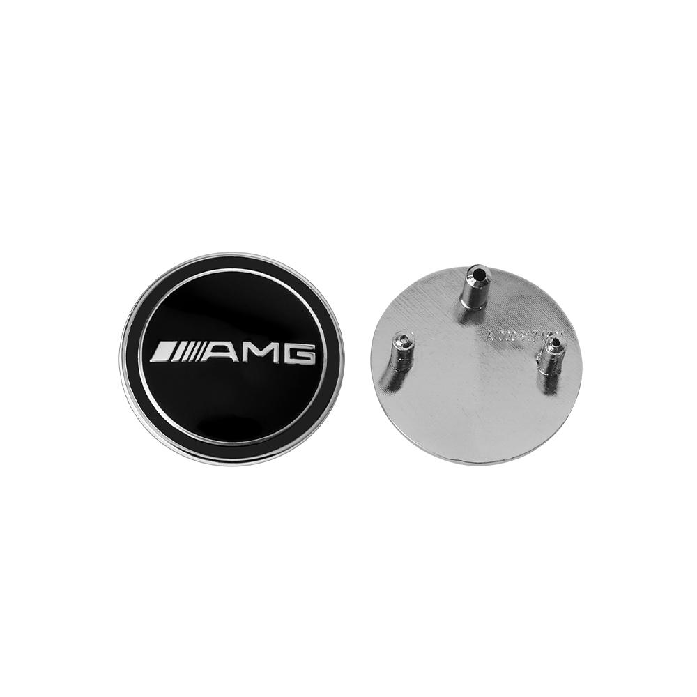 BNXP8 1pc Car ABS Flat Hood Emblem Front Badge Logo Sticker For Mercedes Benz AMG W212 W213 W205 W177 W247 W176 CLS CLA CLK CLG GLS