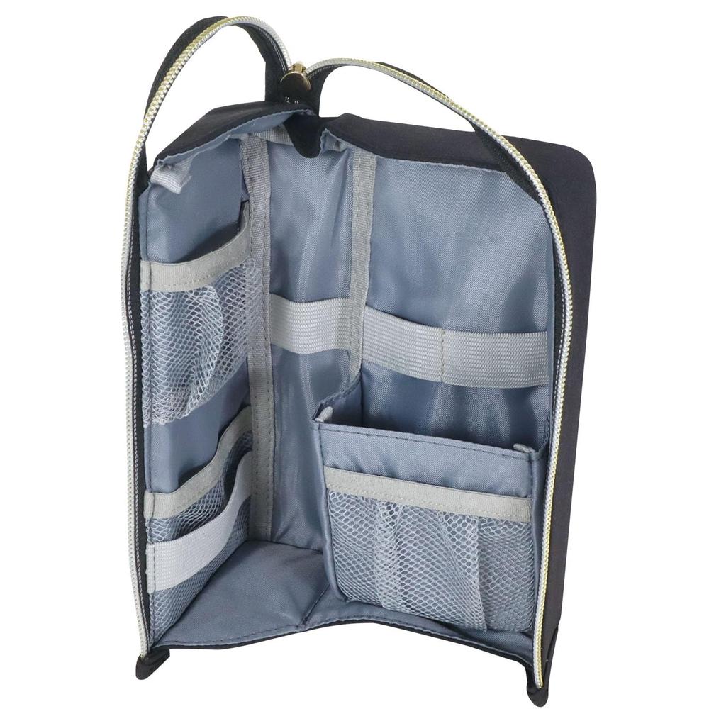 Kutsuwa Pencil Case with Ergaba Stand, Black, AK074BK