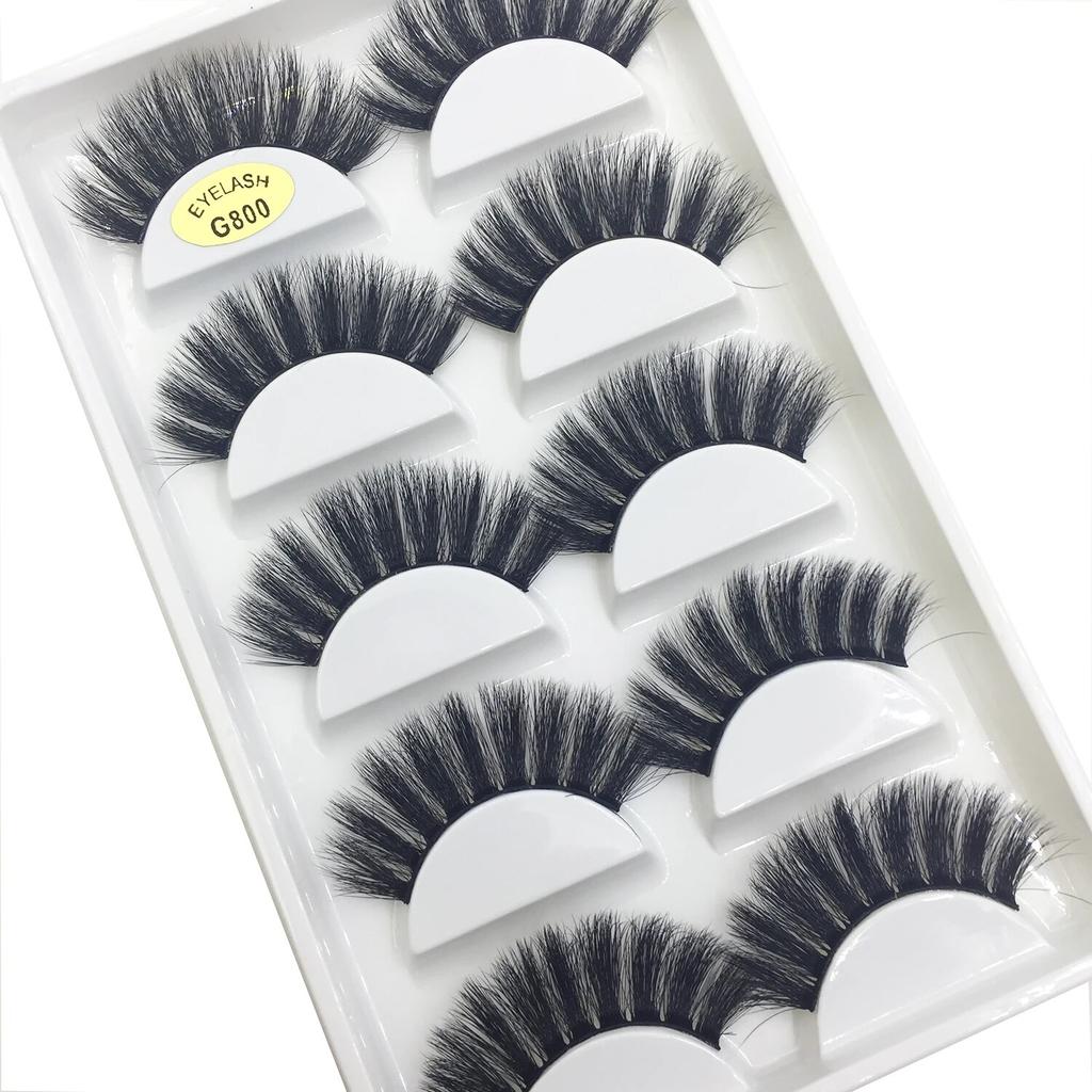 11 стилей, 5 пар, 3D натуральные ресницы из норки, накладные ресницы для макияжа, искусственные ресницы, инструменты для макияжа, красоты