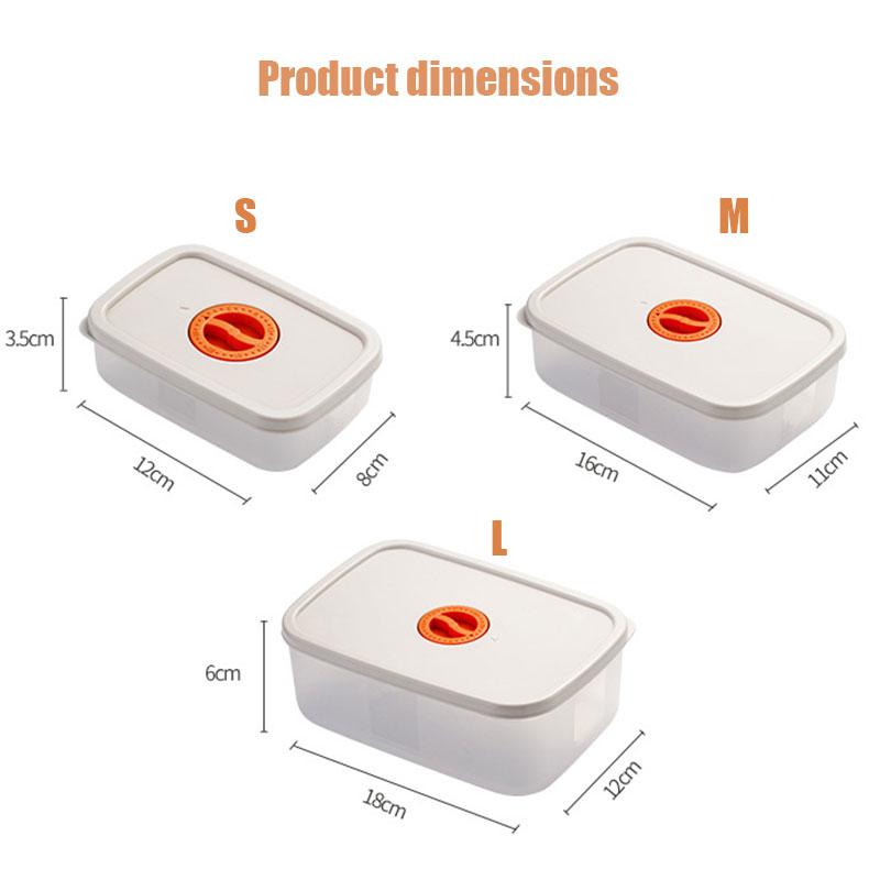 Контейнеры для хранения продуктов Микроволновая коробка бенто с крышкой-таймером свежести Герметичные контейнеры для заморозки Овощи Фрукты