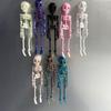 3D Printed Movable Joint Skeleton Figurines Flexible High Human Bone Miniature Creative Fun Decoration Halloween Gifts