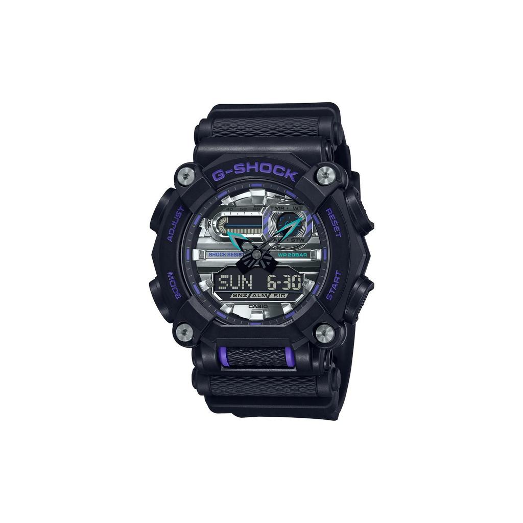 Casio Элегантные кварцевые часы с водозащитой 200 м Мужские часы Черные GA-900AS-1A