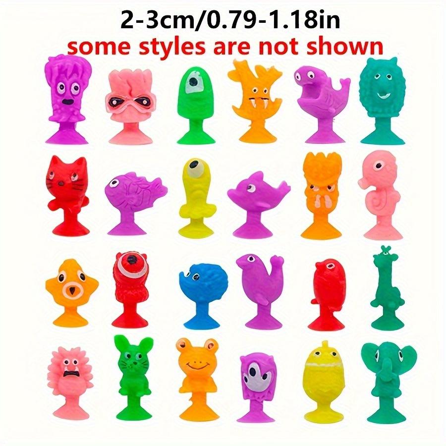 10/30/50Pcs Mini Shaped Suction Cups Soft Rubber Monster Animal Suction Cups Home Living Room Decoration For Relaxing JXB