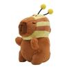 Плюшевый брелок Капибара Clearstone, Чабимару в шляпе пчелы, 20 см, Коричневый