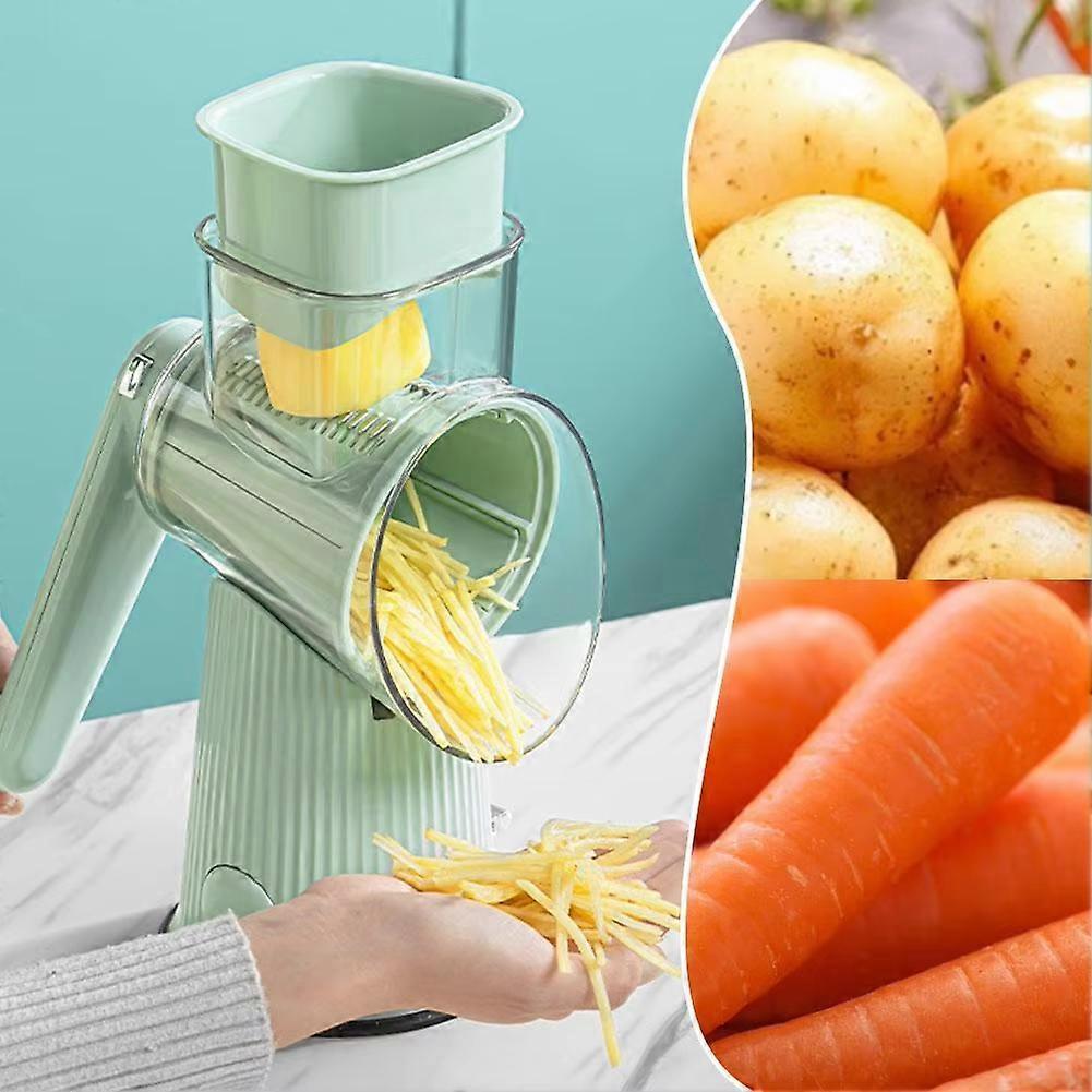 Whimsyard Rotary Grater, 5 in 1 Cheese Vegetable Grater with Handle
