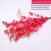 1/3/5pcs Artificial Peach Blossom Branch Spring Plum Cherry Blossom Silk Flower Tree Decoration Home Wedding DIY Decoration