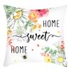 Fashionable Spring Flower Spring Elements Pillow Cover Linen Flower Cushion Pillow Cover