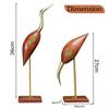 Premium Swan Pair Fantasy Showpiece, Wooden Show Pieces, Brown - 16 Inch