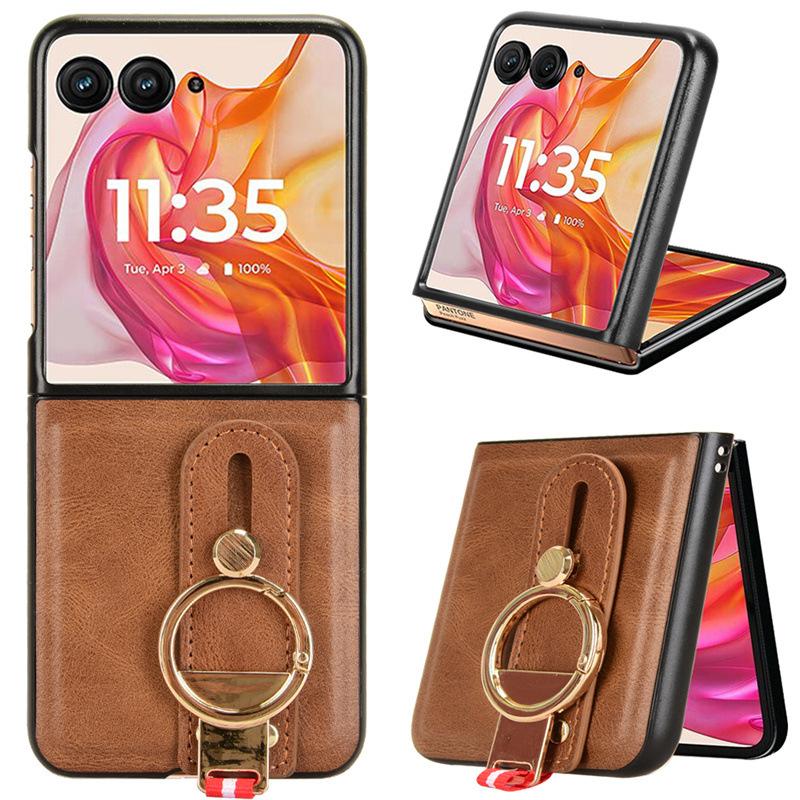 Подходит для чехла на телефон Motorola Razr 70/60/Razr 50 Ultra с ремешком на запястье, шнурком, защитной крышкой и подставкой