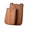 Solid Wood Bear Cutting Board Cute Design Fruit Cutting Board Home Use Bread Board  Kitchen