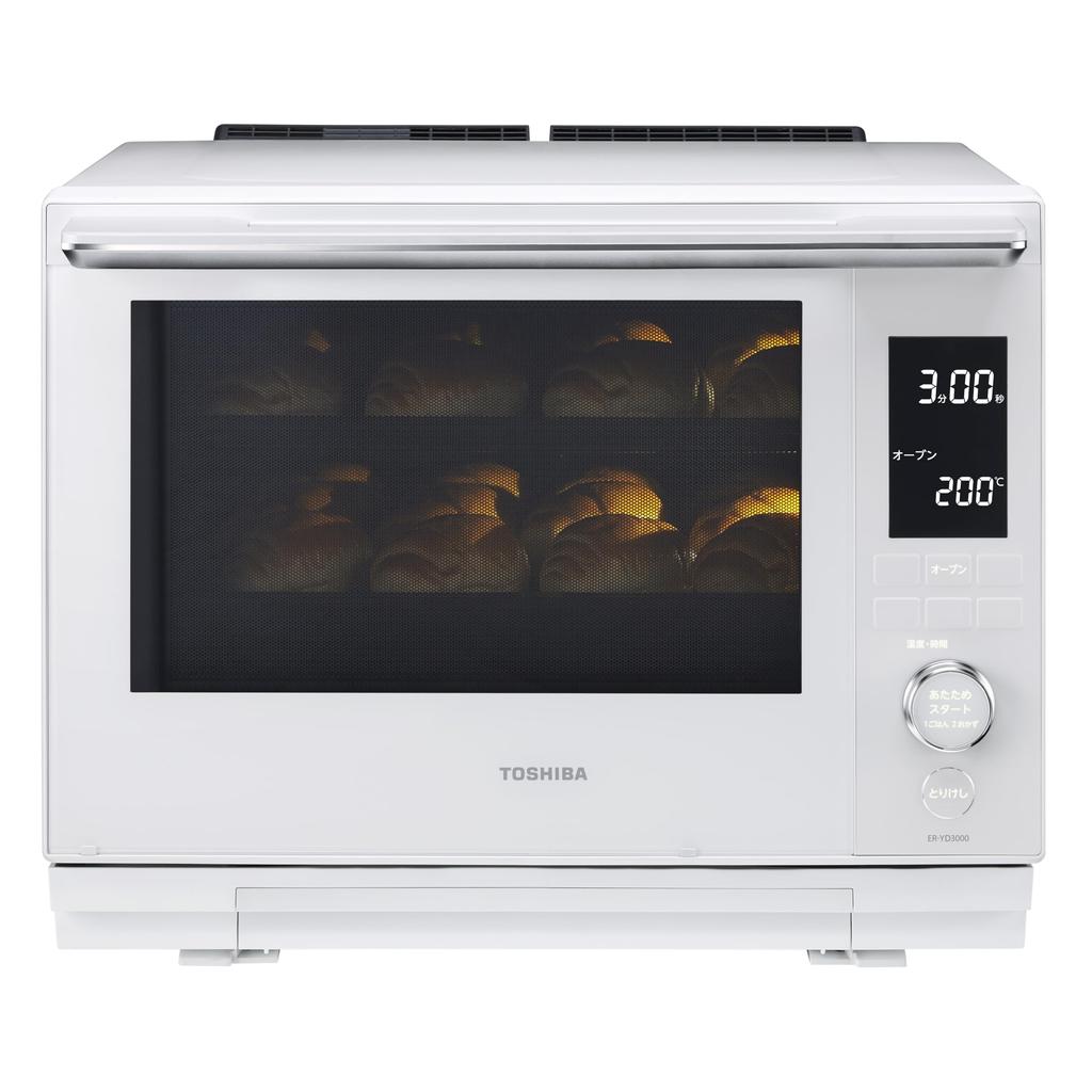 Toshiba Духовка с перегретым паром Духовка Каменная духовка Купол Gran White 30L Cooking Omakase Yaki Плоская настольная микроволновая печь Микроволновая печь Простота в эксплуатации Простота приготовления пищи