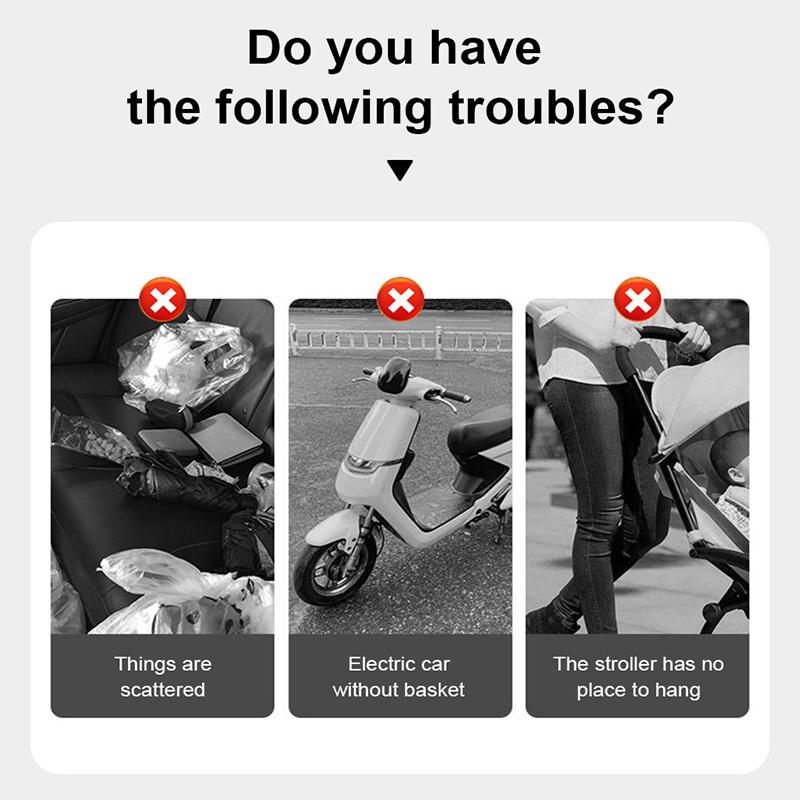 SEAMETAL Крючок-вешалка для автомобильного сиденья, крючок-держатель на подголовник заднего сиденья, многофункциональный двойной крючок, органайзер для автомобиля, универсальный для автомобиля, мотоцикла