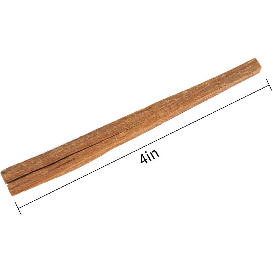 Сандаловое дерево Пало Санто 20 Священных Палочек - Дикий Сбор Высокая Смолистость Палочки для Окуривания для Медитации, Йоги или Молитвы (4 дюйма)