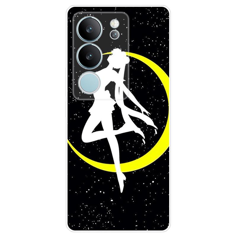 Для Vivo V29 Корпус Окрашенная задняя крышка из ТПУ Vivo V29 Мягкий силиконовый чехол