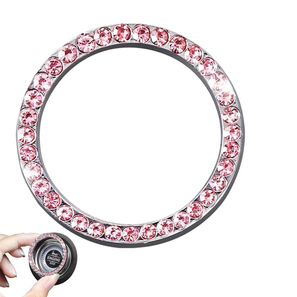 Крышка кнопки старт-стоп - Блестящая крышка кнопки стартера, запуска автомобиля с клейкой основой