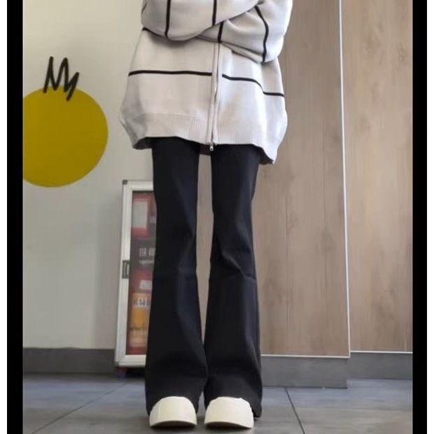 Женские джинсы-клеш с высокой талией, желтого цвета с эффектом потертости, эластичный облегающий крой, идеально подходят для весны/осени