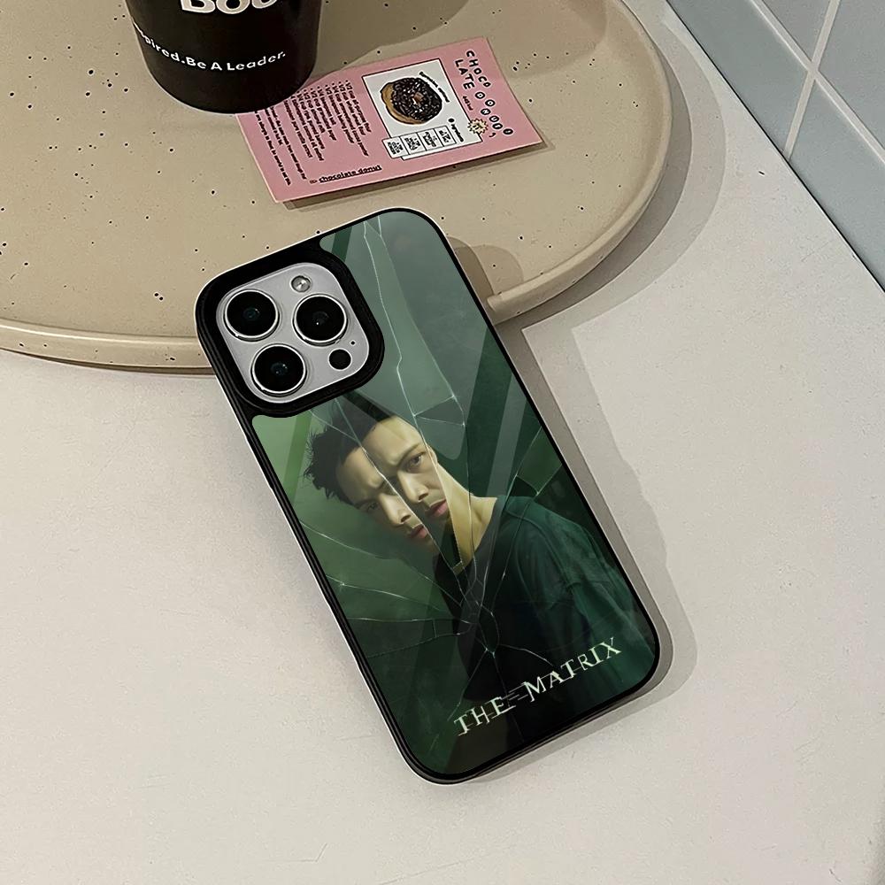Чехол для телефона Матрица для Iphone 17 16 15 14 Air 13 12 11 Pro Max Mini Plus Fundas Чехол PC+TPU