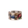 Smoky Retro Cloisonné Koi Lotus Heart Sutra Couple Rings - National Style Jewelry