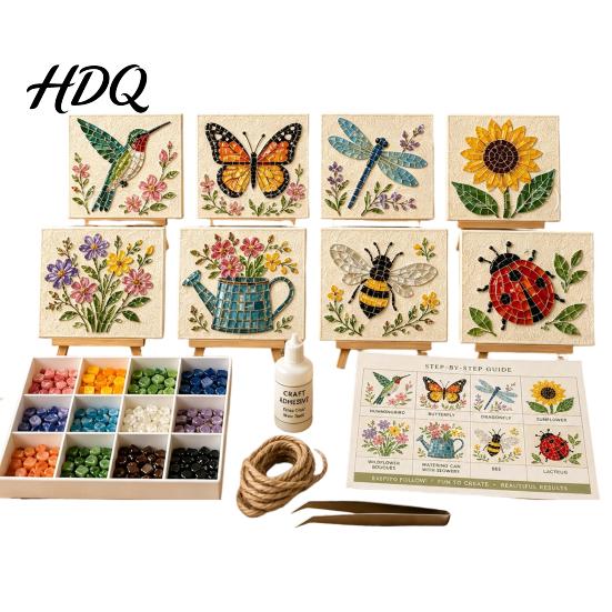 Наборы для рукоделия своими руками для взрослых Искусство из морского стекла Мозаичный набор Набор на тему морских животных Идеи подарков для рукоделия для взрослых Набор материалов для начинающих Ручная работа Прибрежный