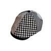 Однотонный Берет в Клетку Винтажный Женский Регулируемый Размер Защита от Солнца Все Сезоны