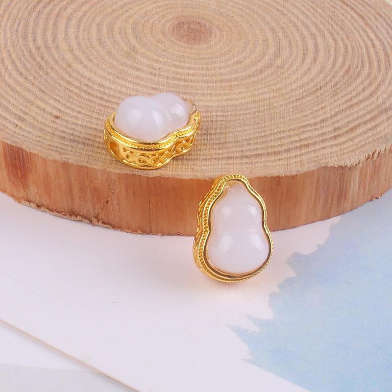 Позолоченные тыквенные разделительные бусины для браслетов и ожерелий своими руками