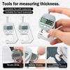 Толщиномер Толщиномер Измерение Высокоточный Микрометр Для Лакокрасочной Плёнки Линейка Толщиномер Для Плёнки Толщиномер Стенок Стальная Пластина Жемчужный Штангенциркуль