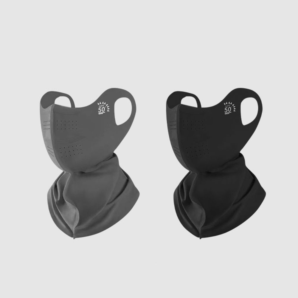 Anti UV Ice Silk Face Cover UPF 50+ Neck Wrap Cover Fashion Full-Face Sunscreen Veil Climbing