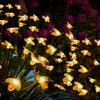 Solar Garden Lights - 2 Pack 16LED Solar Bee Firefly Lights with 2 Lighting Mode, Sway by Wind, Waterproof Solar Decorative Outdoor Lights for Yard