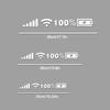 5Pcs Waterproof WiFi Signal Reflective Sticker Car Decoration Sticker  Smooth Surface Decorating