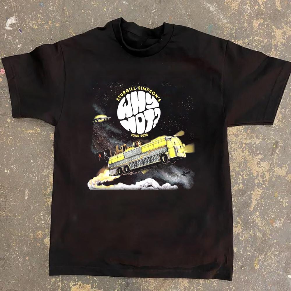 Тур Sturgill Simpson 2024 Почему бы не подарить короткую унисекс футболку всех размеров
