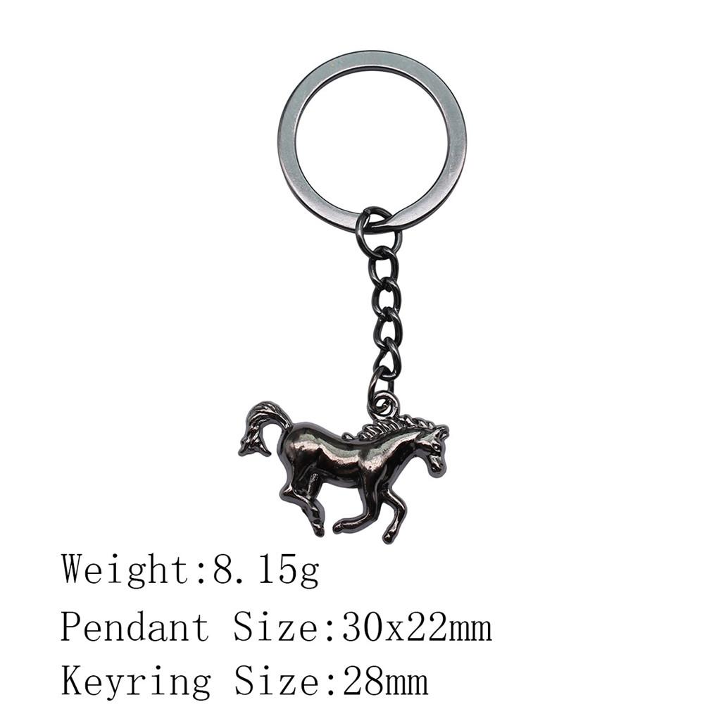 Металлический брелок в виде головы лошади/единорога - 52x51 мм, 19,9 г, Идеально подходит для сумок и домашнего декора