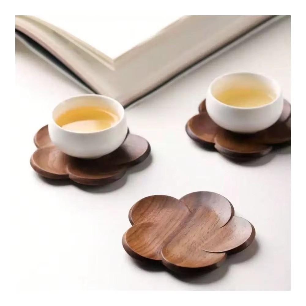 Heat Resistant Wooden Coaster Reusable Tea Cup Pad New Drink Holder  Home Decor