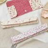 Floral Plaid Spliced Tableware Storage Bag Utensil Pouch  Chopsticks Spoon Storage
