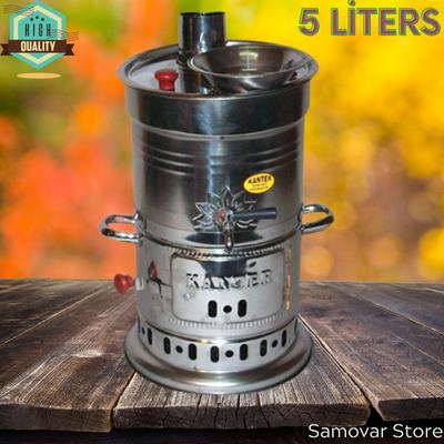 Самовар из нержавеющей стали, чайник, грелка, кемпинг, самовар, чайная урна, плато, презентация, чайник, заварочный чайник, аксессуары для кемпинга, пикника