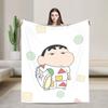 Soft Warm Blanket Travel Crayon Shin-chan Christmas Throw Blanket  Flannel Bedspread For Couch Chair Sofa Bed Fluffy Sofa Bed