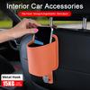 Universal Car Cup Holder Leather Door Holder, Multifunctional Vehicle Drink Hanger Seat Clutter Organizer with Headrest Hooks, Window for Drinks Phone