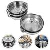 Stainless Steel Steamer Multifunctional Stockpot Practical Soup Pot Silver (5 Layers)