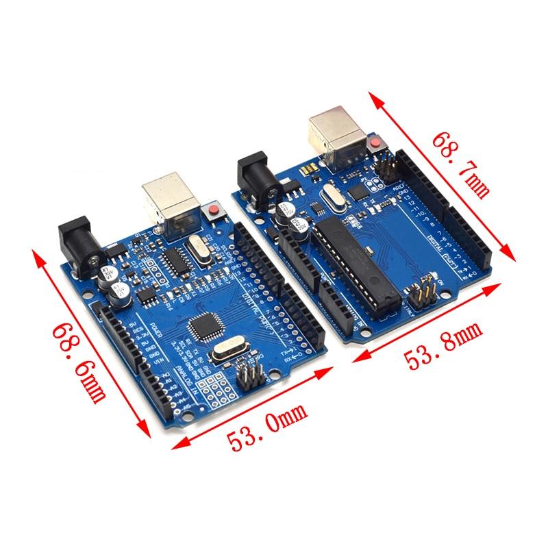 Официальная коробка UNO R3, 1 комплект, ATMEGA16U2/UNO + WiFi R3, чип MEGA328P CH340G для Arduino UNO R3, макетная плата WeMos ESP8266
