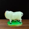 Handicraft Decorative Polystone Cow and Calf Big Statue/Idol for Gift Home Decor 8 Inch (Radium 3 Inch)