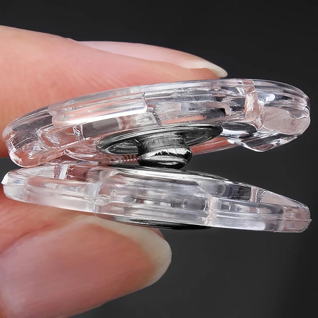 5/10 пар Прозрачная застежка-23 мм Сделай сам Невидимая кнопочная застежка Круглая кнопка-защелка Акриловая кнопка-кнопка Швейные принадлежности