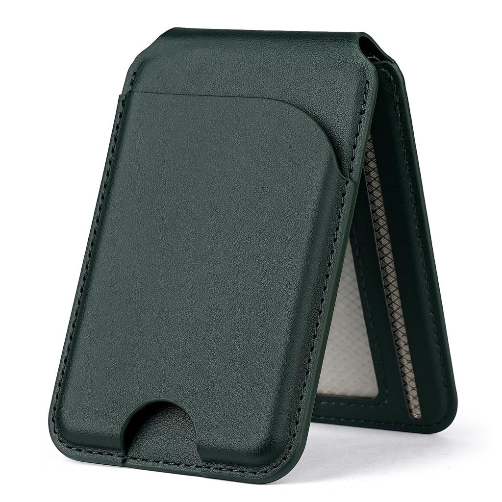 Складной магнитный держатель для карт с подставкой для задней панели мобильного телефона, чехол для карт, блокировка RFID