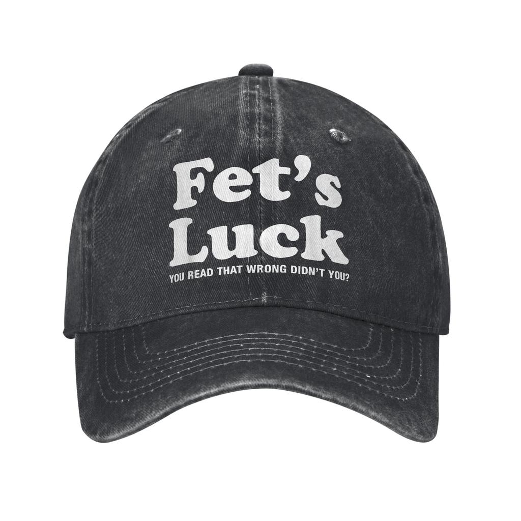 Fet's Luck You Read That Wrong Didn't You Washed Baseball Cap Summer Unisex-Teens Tennis Skate Baseball Caps