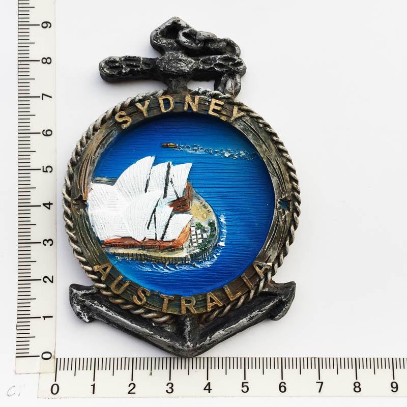 Оригинальные магниты на холодильник в Австралии, Сидней, Брисбен, сувенирные магнитные магниты на холодильник, краска из смолы, изделия ручной работы, украшение дома