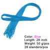 28'' Long Synthetic Zizi Braid Hair Straight Colorful Zizi Box Braids Crochet Hair Extension Pink Write Purple for Women Party