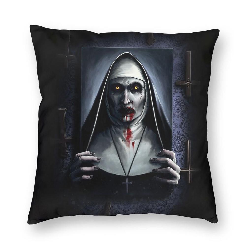 Conjuring Universe Valak Square Pillowcase Polyester Linen Velvet Printed Zip Decor Room Cushion Case Wholesale